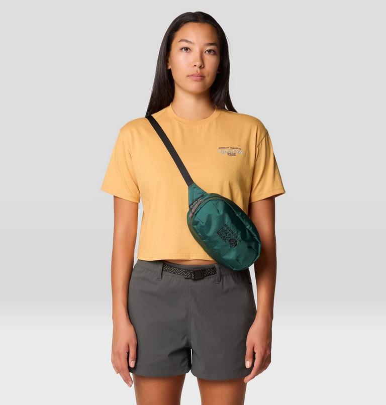 Women's High Altitude Boxy Crop Short Sleeve, Color: Sundown Gold, image 2