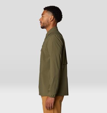 Men's Sunshadow Long Sleeve, Color: Combat Green, image 3