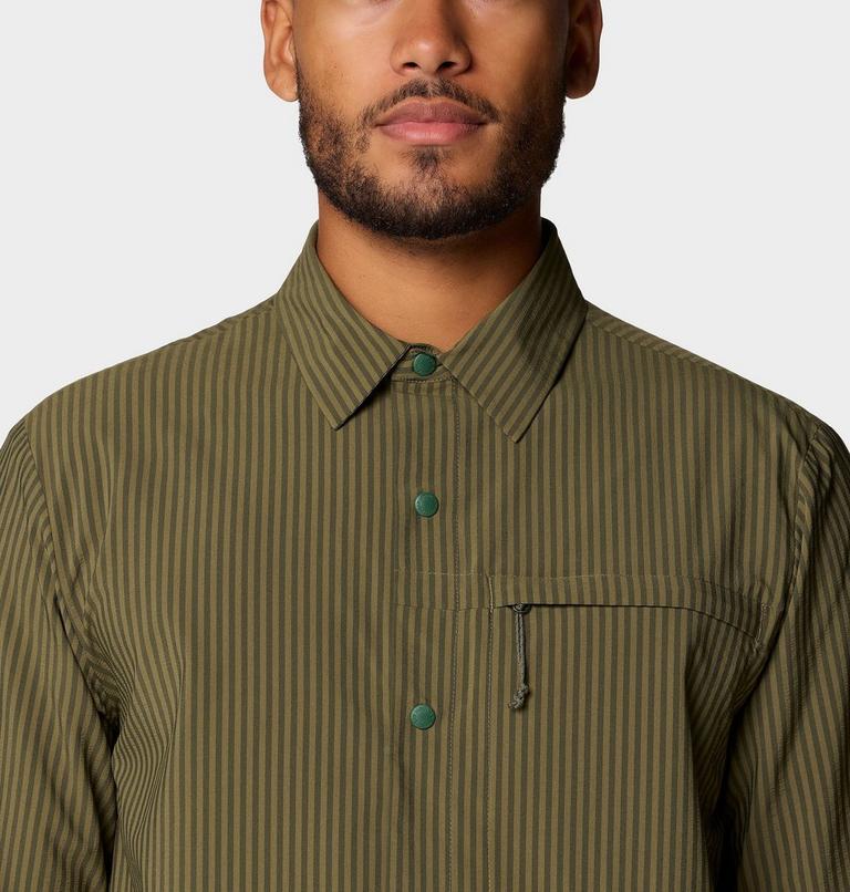 Men's Sunshadow Long Sleeve, Color: Combat Green, image 4