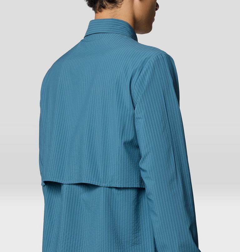 Men's Sunshadow Long Sleeve, Color: Adriatic Blue, image 5