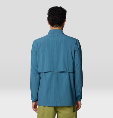Men's Sunshadow Long Sleeve, Color: Adriatic Blue, image 10