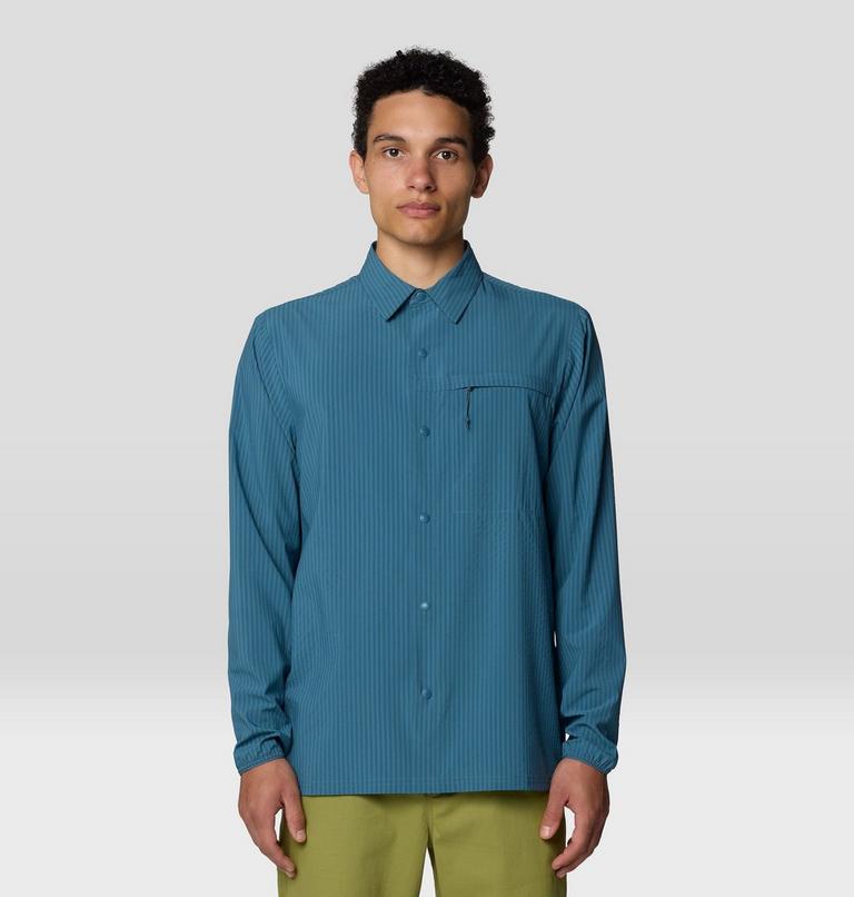 Men's Sunshadow Long Sleeve, Color: Adriatic Blue, image 1