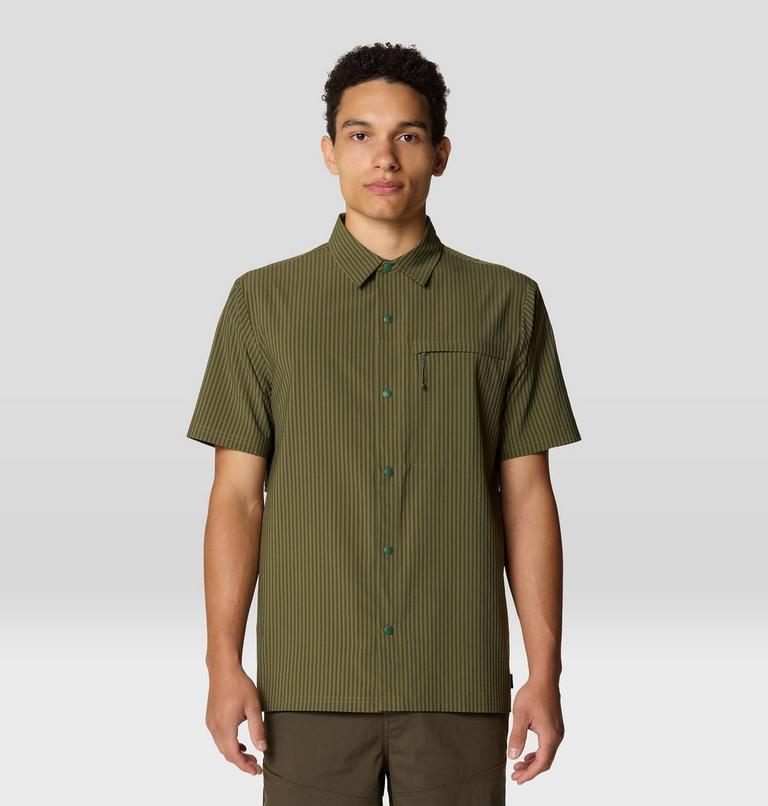 Men's Sunshadow Short Sleeve, Color: Combat Green, image 1