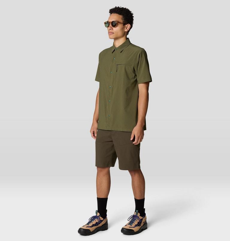 Men's Sunshadow Short Sleeve, Color: Combat Green, image 2