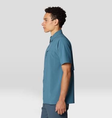 Men's Sunshadow Short Sleeve, Color: Adriatic Blue, image 4