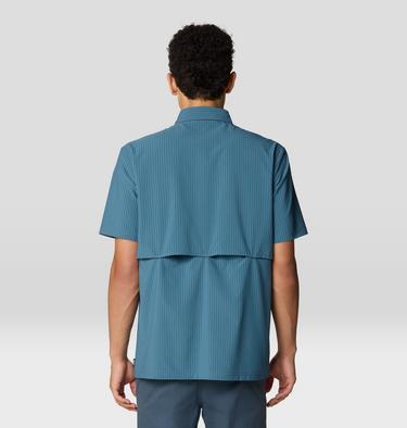 Men's Sunshadow Short Sleeve, Color: Adriatic Blue, image 3