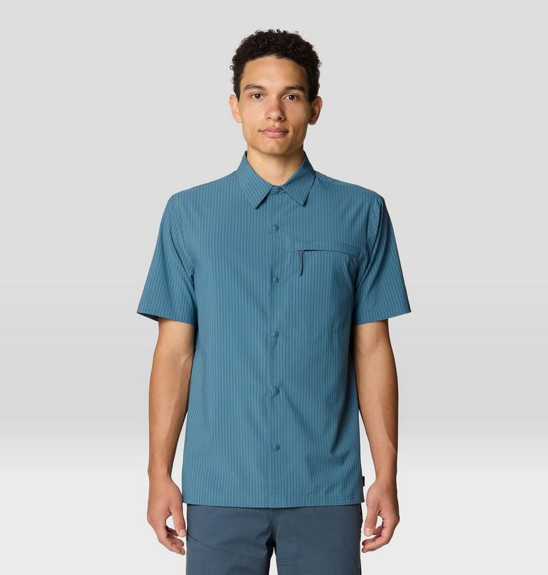 Men's Sunshadow Short Sleeve, Color: Adriatic Blue, image 1