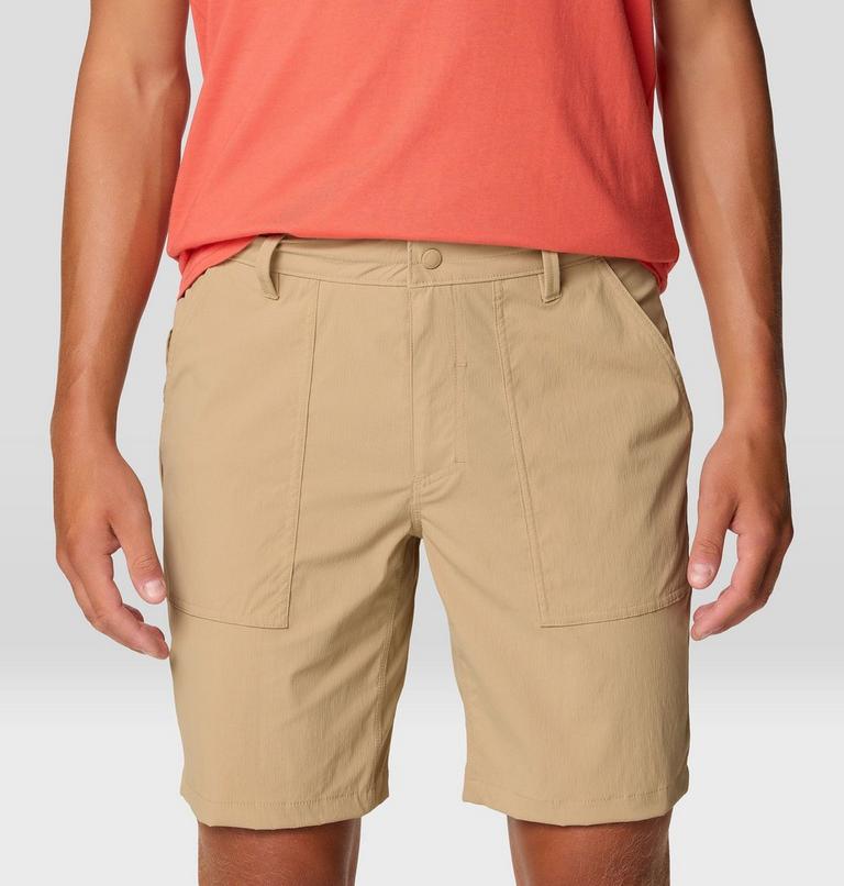 Men's Traxion Trail Short, Color: Moab Tan, image 6