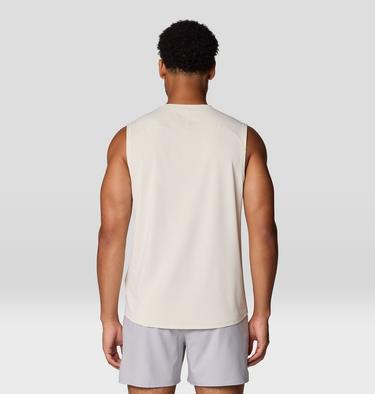 Men's SplitSecond Tank, Color: Stone, image 2
