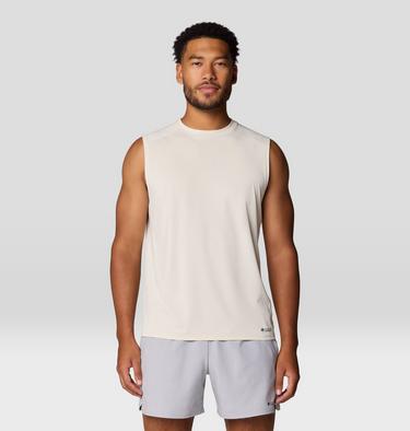 Men's SplitSecond Tank, Color: Stone, image 1