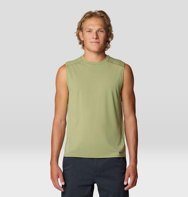 Men's SplitSecond Tank, Color: Light Cactus, image 5