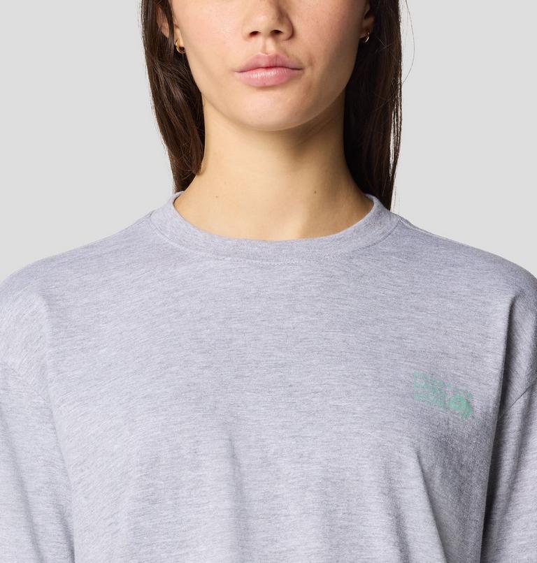 Women's Mountain Sunset Boxy Crop Long Sleeve, Color: Hardwear Grey Heather, image 5