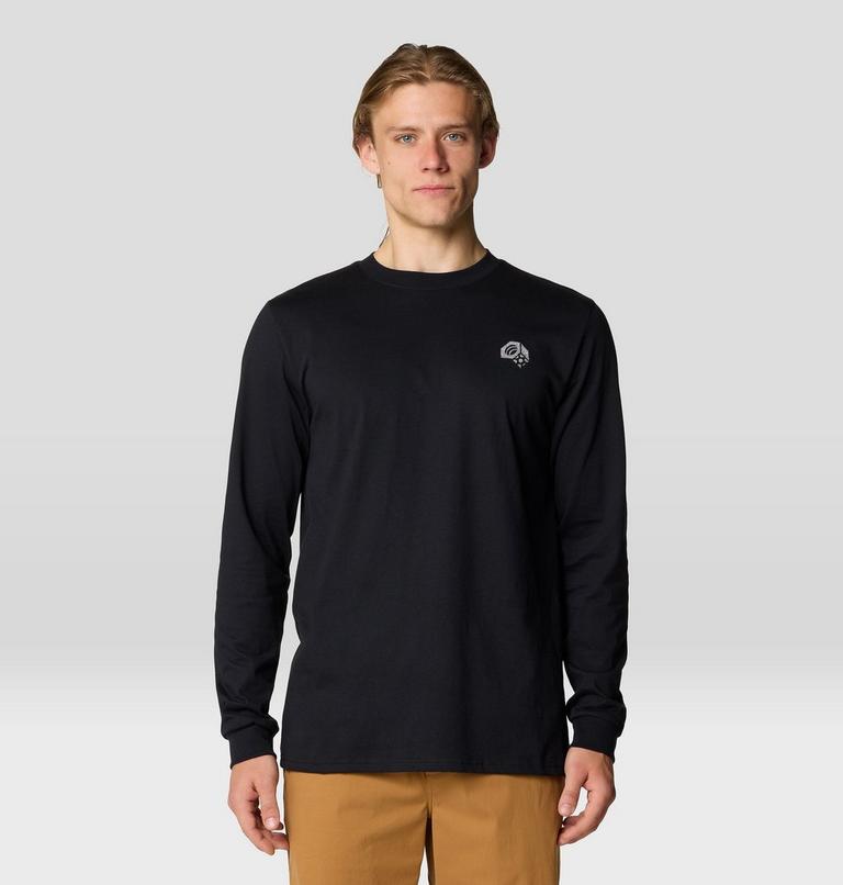 Men's Tri-Color Bolt Long Sleeve, Color: Black, image 1