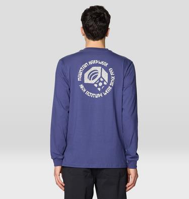 Men's Tri-Color Bolt Long Sleeve, Color: Lapis Dusk, image 2