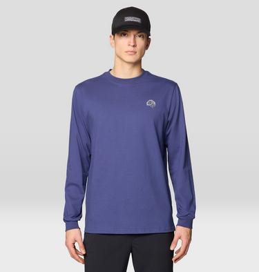 Men's Tri-Color Bolt Long Sleeve, Color: Lapis Dusk, image 1
