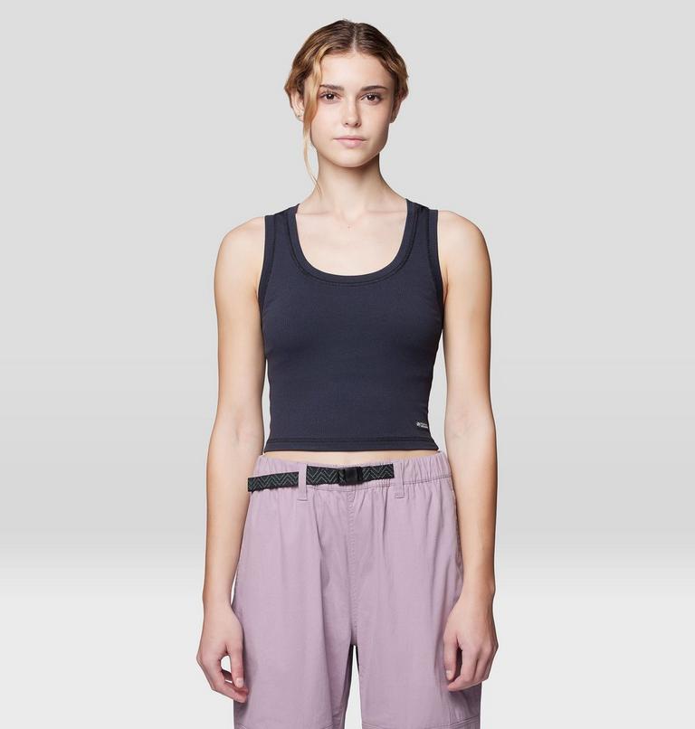 Women's Peak Knit Tank, Color: Black, image 1