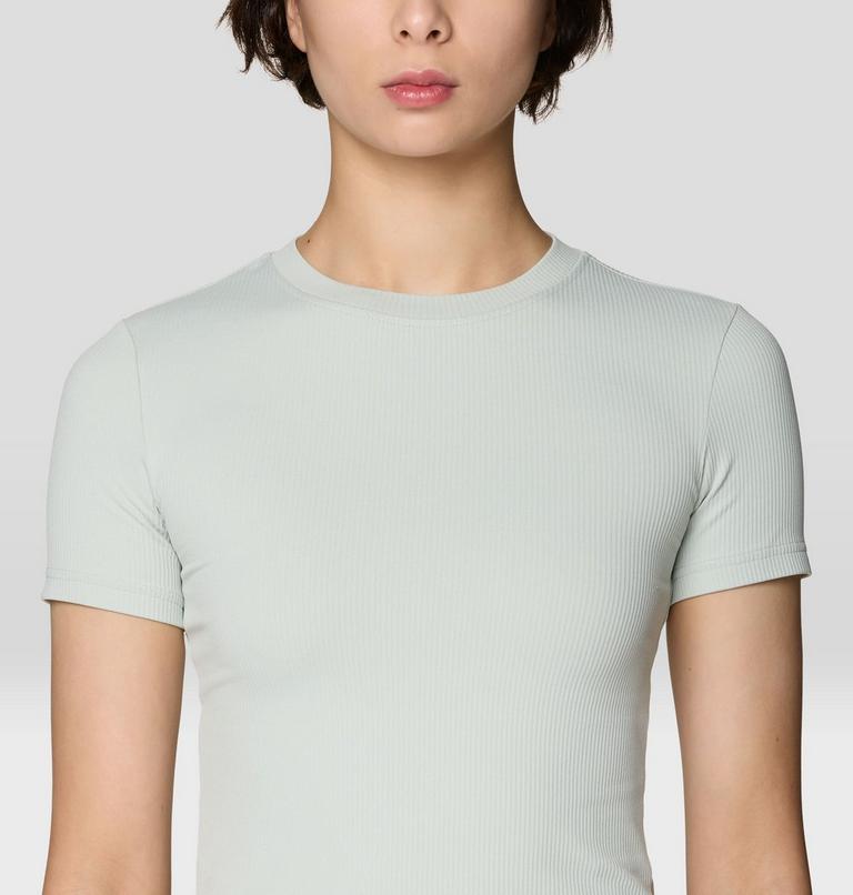 Women's Peak Knit Short Sleeve Shirt, Color: Gamma Grey, image 4