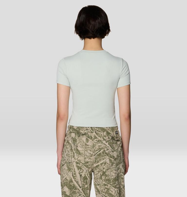 Women's Peak Knit Short Sleeve Shirt, Color: Gamma Grey, image 2
