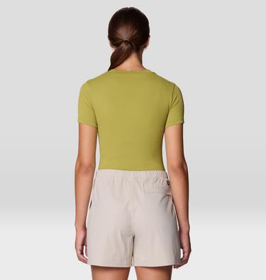 Women's Peak Knit Short Sleeve, Color: Bright Fatigue, image 19