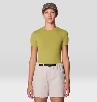 Women's Peak Knit Short Sleeve, Color: Bright Fatigue, image 17