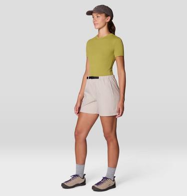 Women's Peak Knit Short Sleeve, Color: Bright Fatigue, image 18