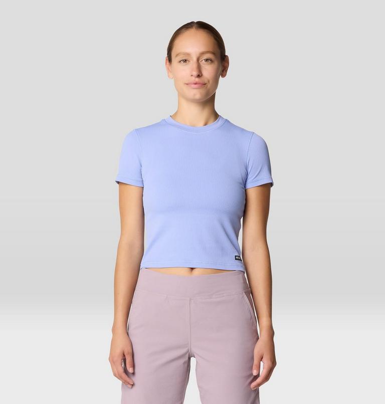 Women's Peak Knit Short Sleeve, Color: Light Illusion, image 1