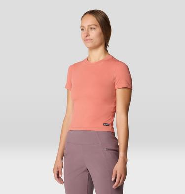 Women's Peak Knit Short Sleeve, Color: Fleurs, image 4