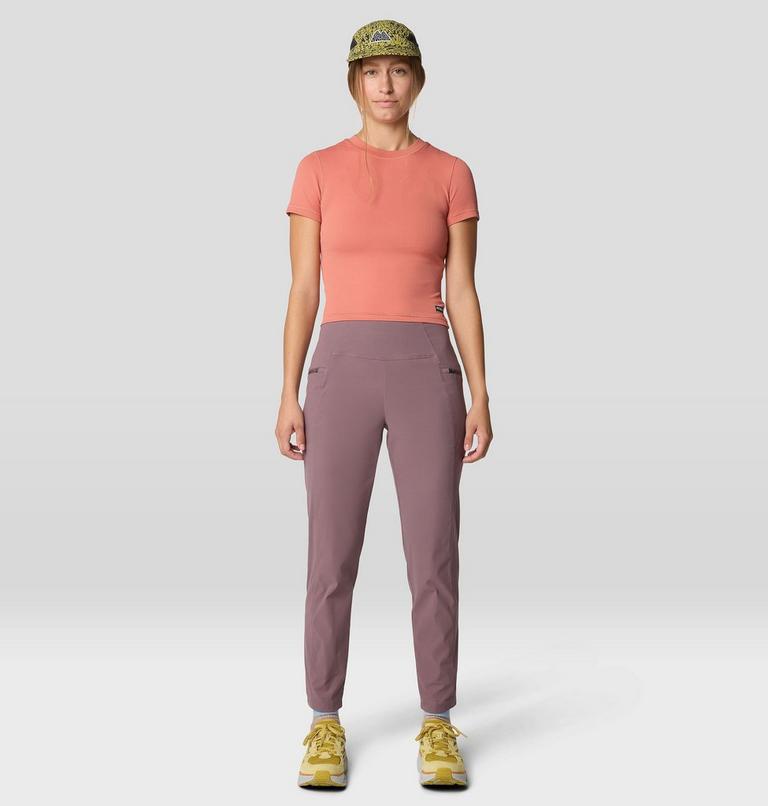 Women's Peak Knit Short Sleeve, Color: Fleurs, image 6