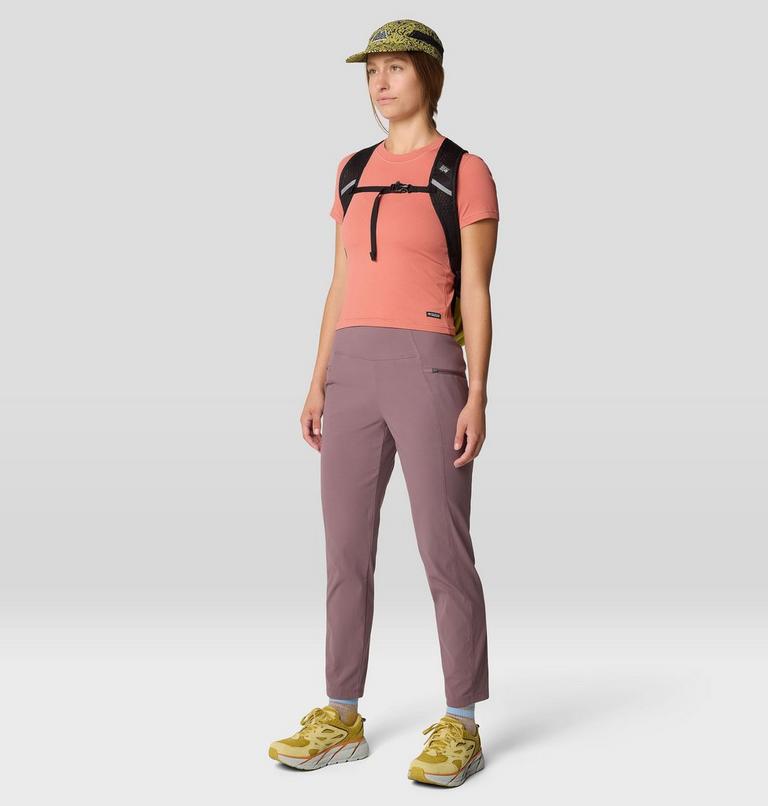 Women's Peak Knit Short Sleeve, Color: Fleurs, image 2