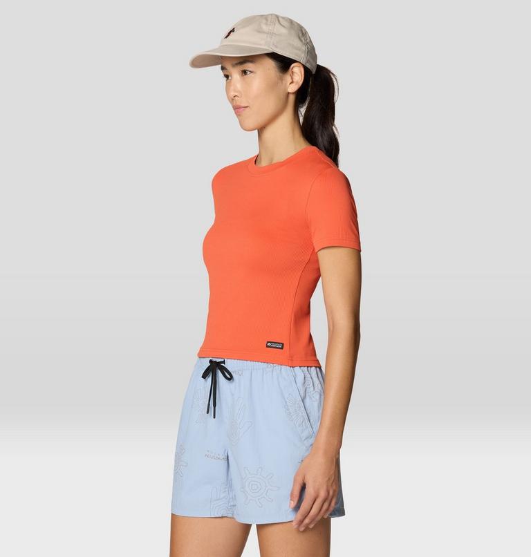 Women's Peak Knit Short Sleeve, Color: Aspect, image 5