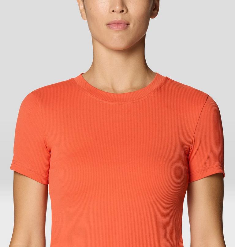 Women's Peak Knit Short Sleeve, Color: Aspect, image 6