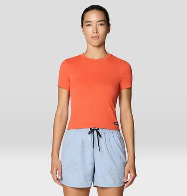 Women's Peak Knit Short Sleeve, Color: Aspect, image 5