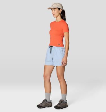 Women's Peak Knit Short Sleeve, Color: Aspect, image 6