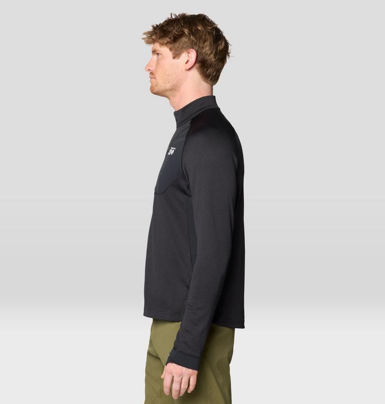 Men's Up First Tech Fleece Quarter Zip, Color: Black, image 3