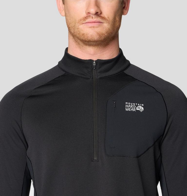 Men's Up First Tech Fleece Quarter Zip, Color: Black, image 4