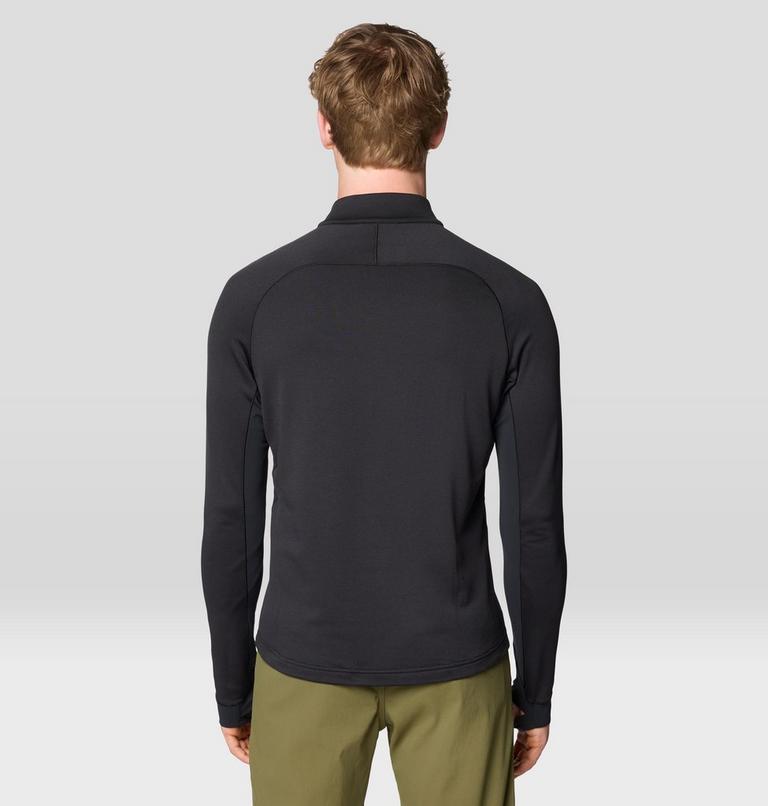Men's Up First Tech Fleece Quarter Zip, Color: Black, image 2