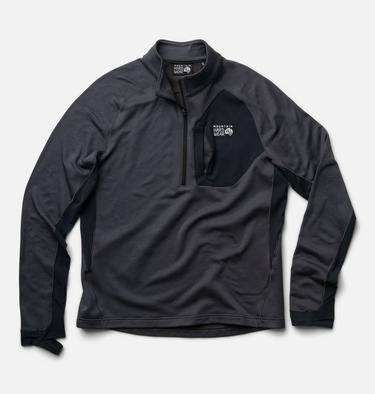 Men's Up First Tech Fleece Quarter Zip, Color: Shark Heather, Black, image 10
