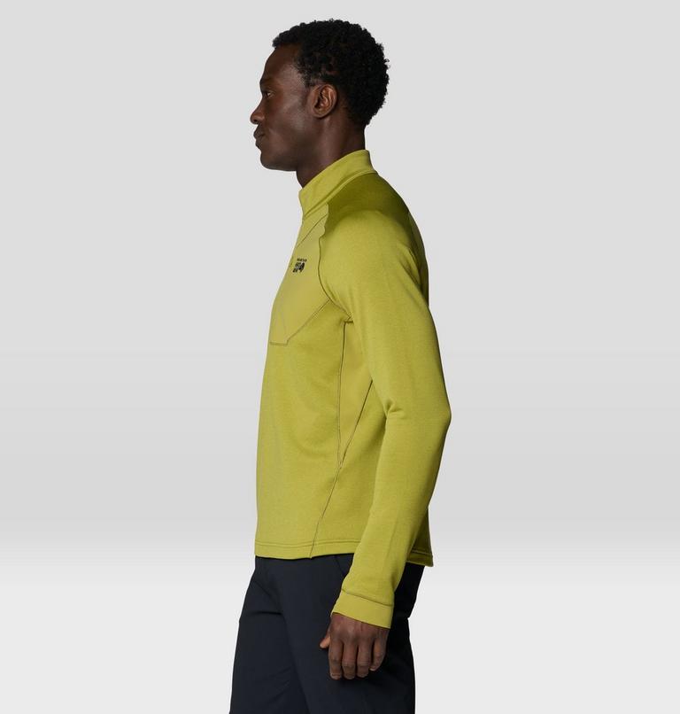 Men's Up First Tech Fleece Quarter Zip, Color: Bright Fatigue Heather, image 3