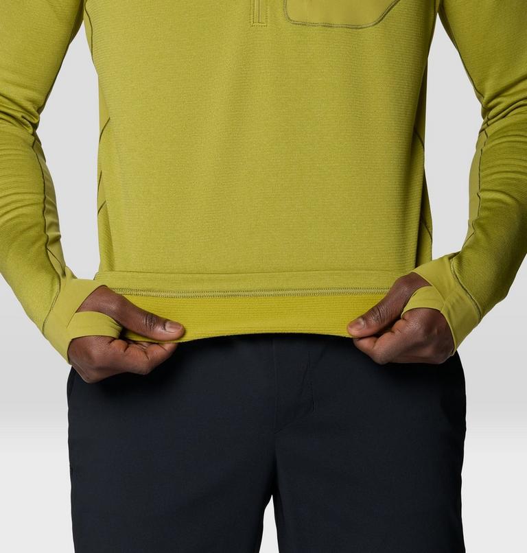 Men's Up First Tech Fleece Quarter Zip, Color: Bright Fatigue Heather, image 5