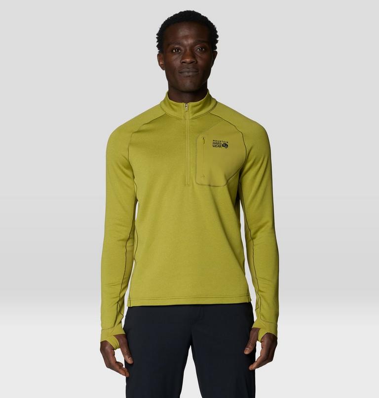 Men's Up First Tech Fleece Quarter Zip, Color: Bright Fatigue Heather, image 1