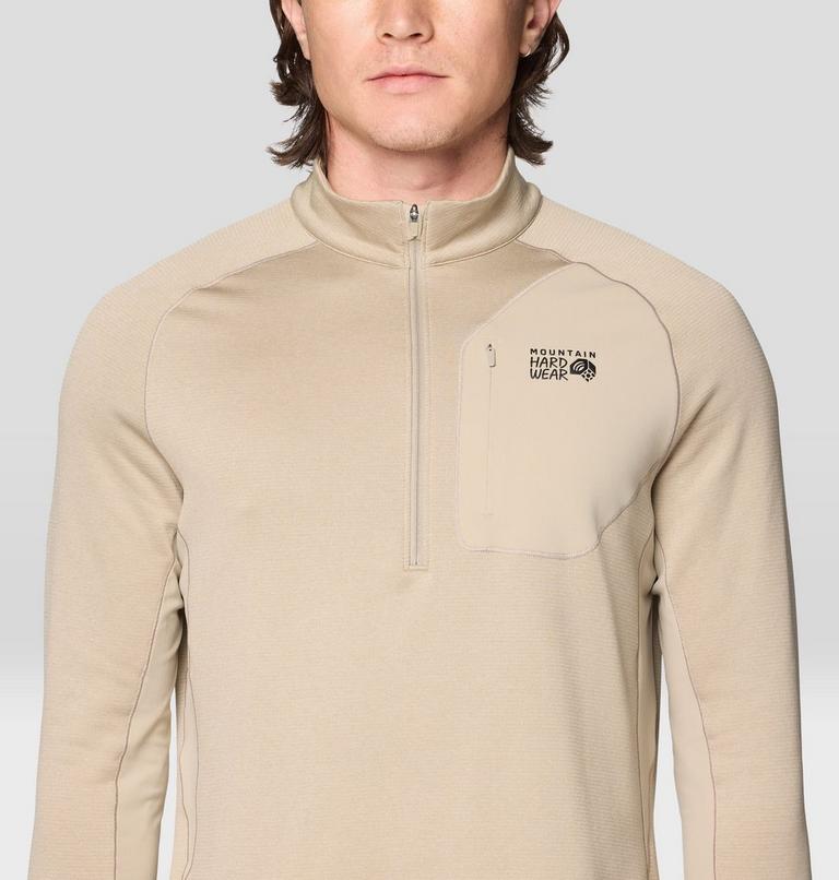 Men's Up First Tech Fleece Quarter Zip, Color: Badlands Heather, image 4
