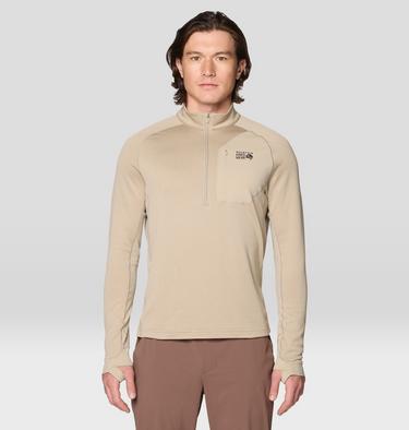 Men's Up First Tech Fleece Quarter Zip, Color: Badlands Heather, image 9