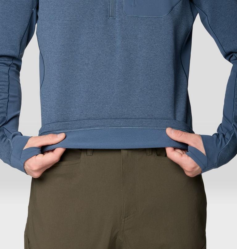 Men's Up First Tech Fleece Quarter Zip, Color: Astral Blue, image 6