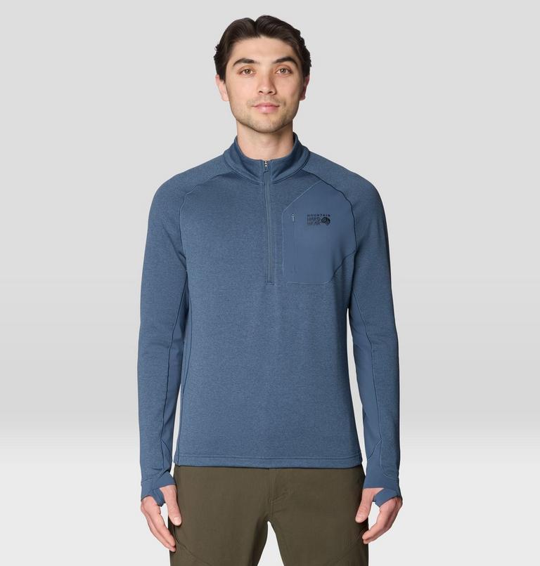 Men's Up First Tech Fleece Quarter Zip, Color: Astral Blue, image 1