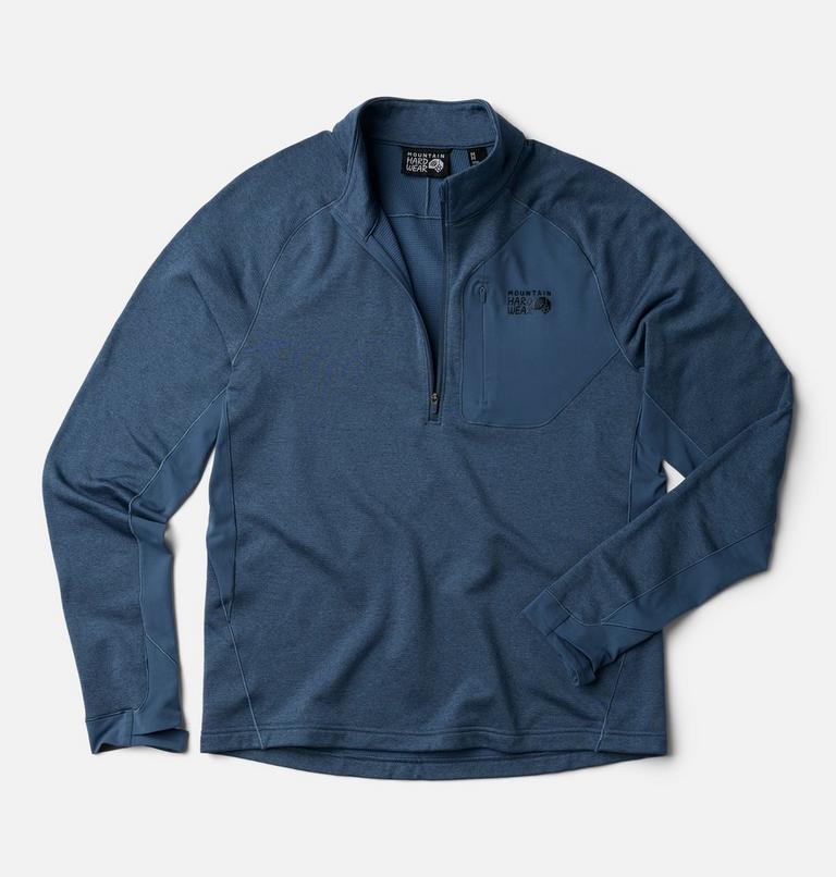 Men's Up First Tech Fleece Quarter Zip, Color: Astral Blue, image 2