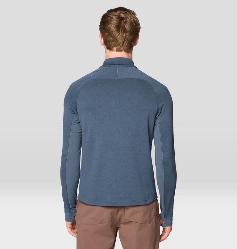 Men's Up First Tech Fleece Quarter Zip, Color: Moon Blue Heather, image 2