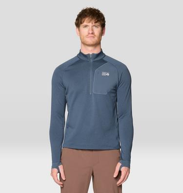 Men's Up First Tech Fleece Quarter Zip, Color: Moon Blue Heather, image 1
