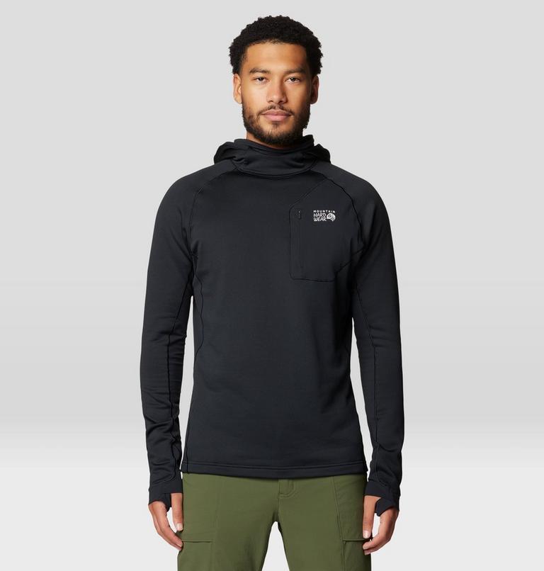 Men's Up First Tech Fleece Hoody, Color: Black, image 2