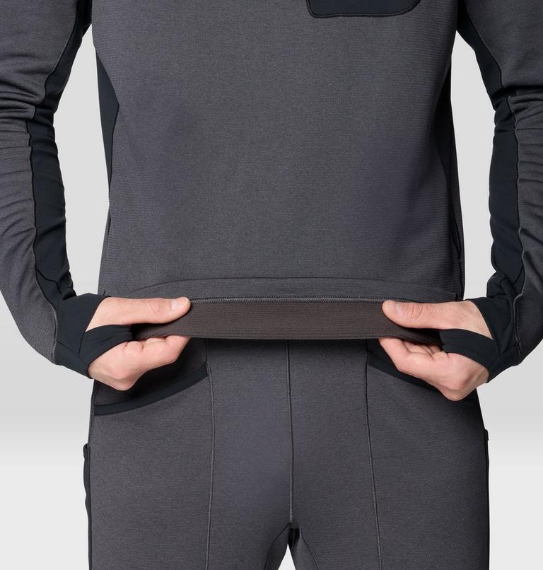 Men's Up First Tech Fleece Hoody, Color: Shark Heather, Black, image 7