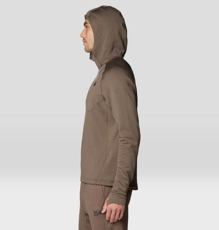 Men's Up First Tech Fleece Hoody, Color: Tierra Heather, image 3